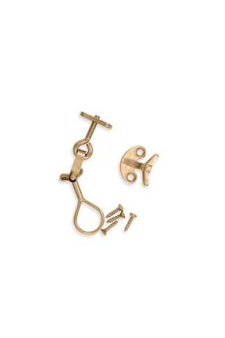 281 Fönterlås med gängad ställbar platta mässing