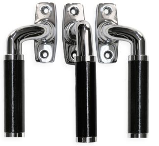 2383 Spanjoletthandtag bakelit och nickel